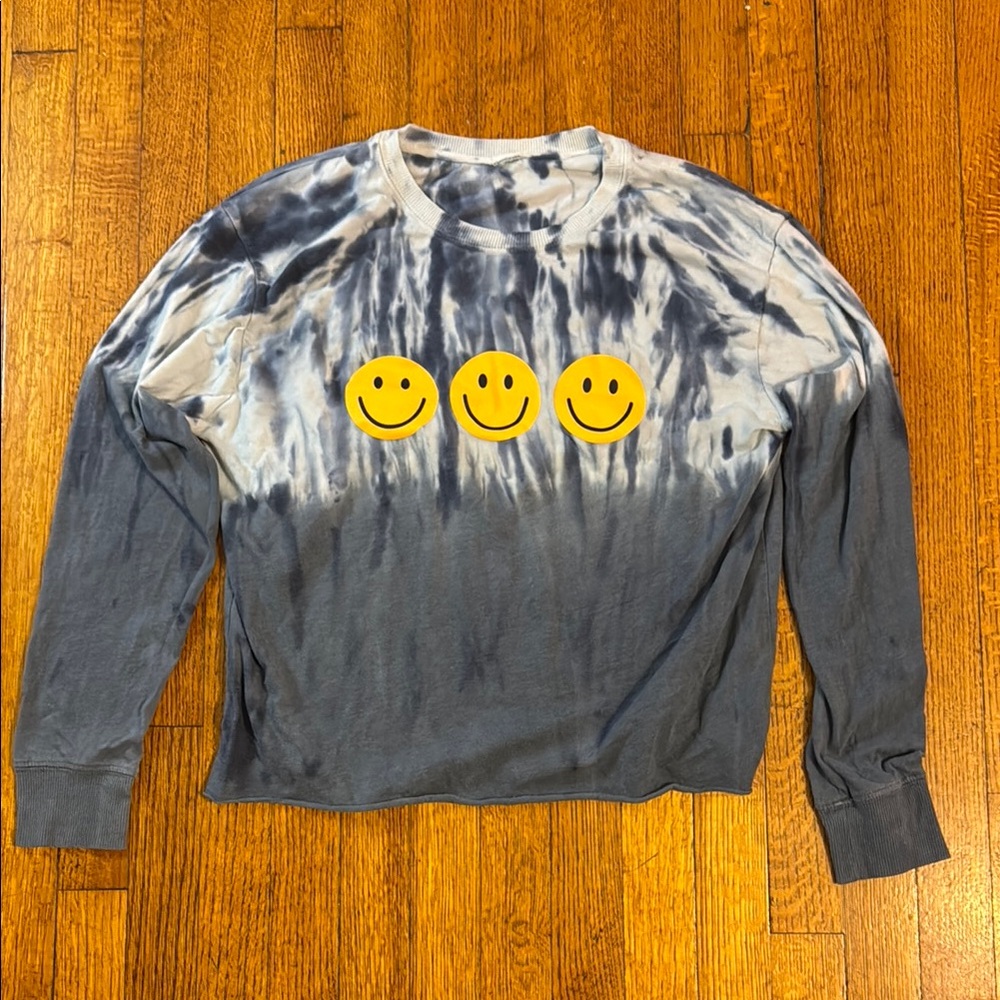 Tie-Dye Smiley Face Sweatshirt